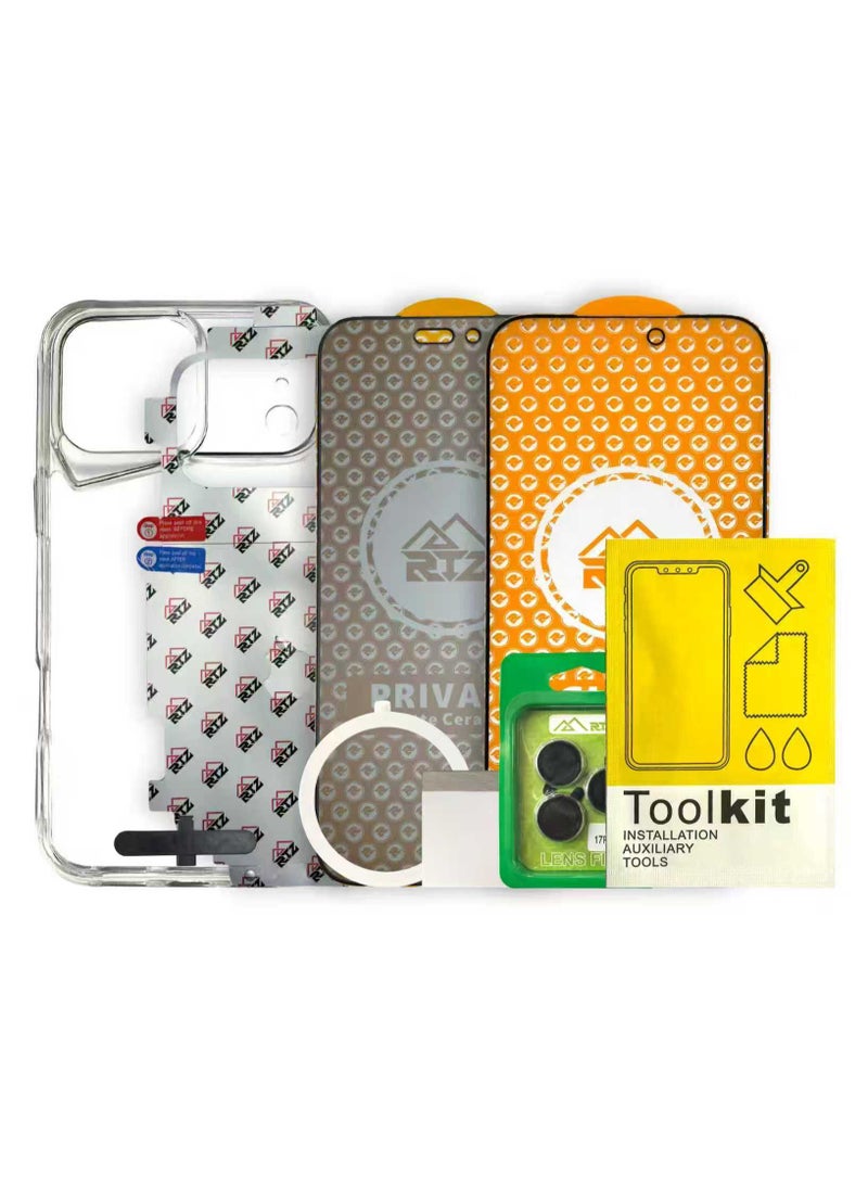 RTZ Integrated protection package 7 in 1 compatible with iPhone 15 pro max - Image 2